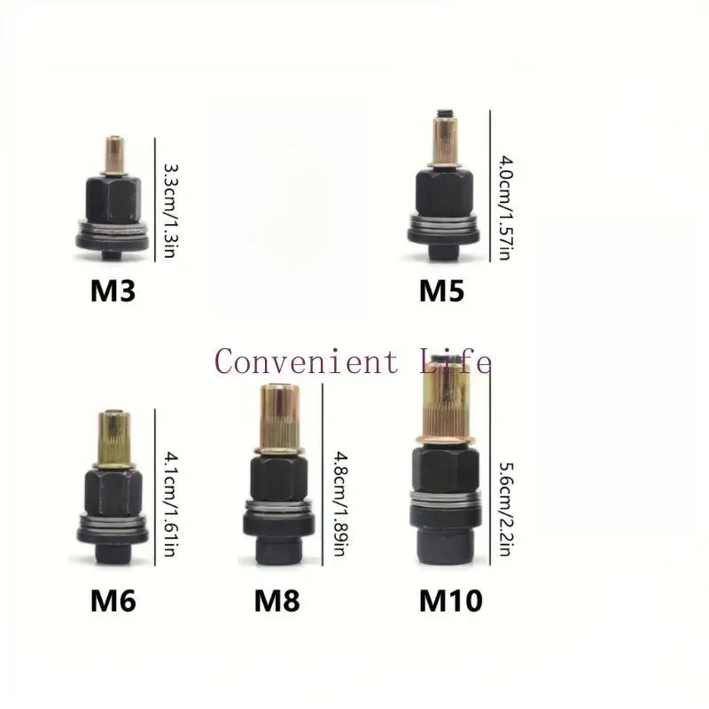 L1EE Multiple Size Hand Rivet Nut Head Ergonomic Grip For Home Repair And Metal Works