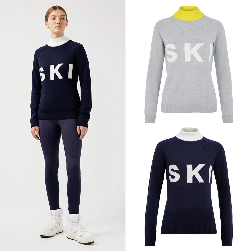 

Women's Golf Knitwear Slim Fit Comfortable Warm Sli Korean Trend Long Sve round Ne A-Line Sweater Autumn Commute Sle