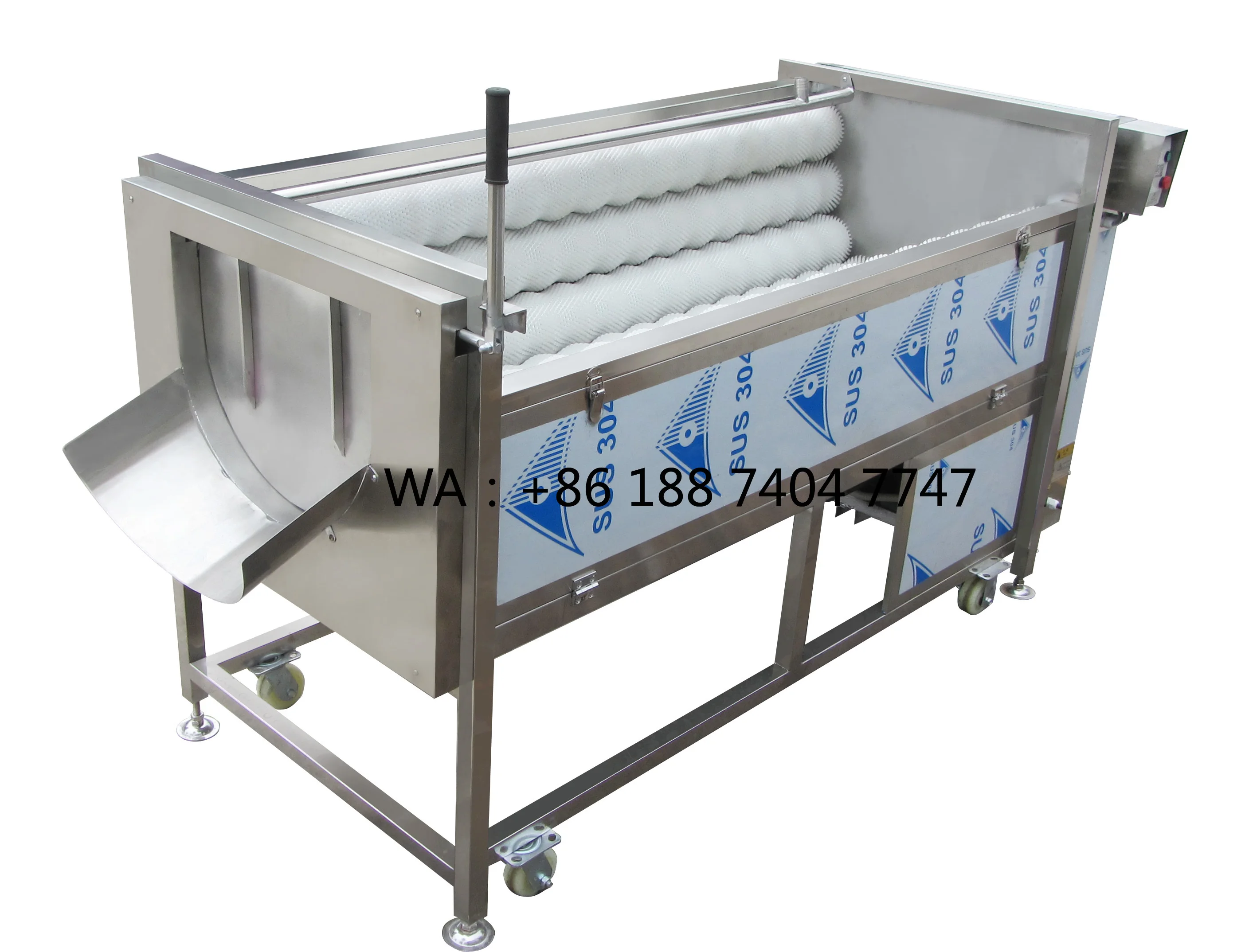 High Efficiency New Brush Type Potato Fruit Peeler Gear Engine Motor with Bearing for Restaurants Farms Manufacturing Plants