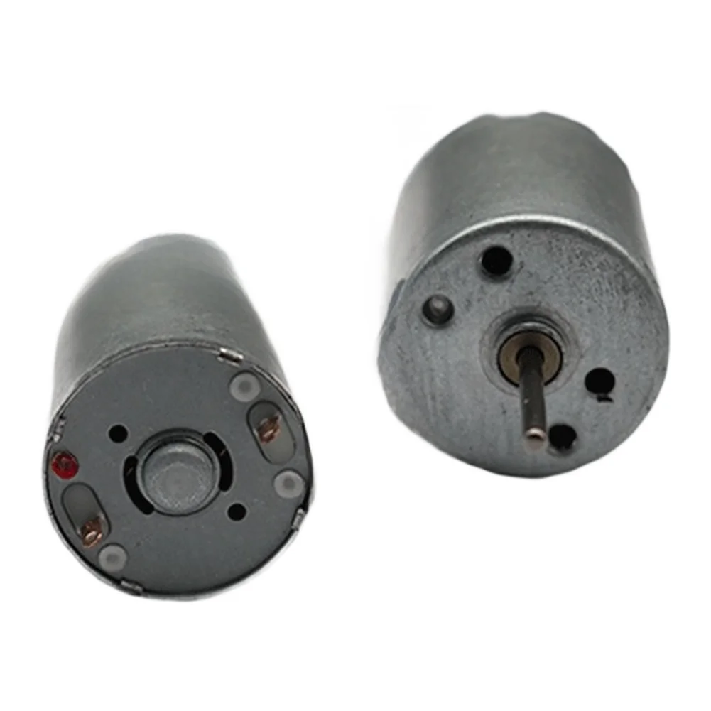 Brushed RF-370 DC Motor Featuring Multi-Voltage Support 3.7V 6V for Use in RC For Toys and Circuit Learning Kits