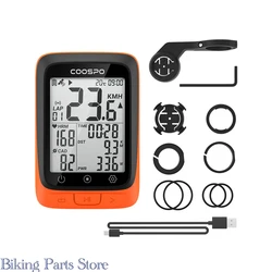 Coospo BC107 Bike Computer GPS Wireless Bicycle Odometer Speedometer 2.4inch Bluetooth5.0 ANT+ Waterproof GPS+BDS Cycle Computer