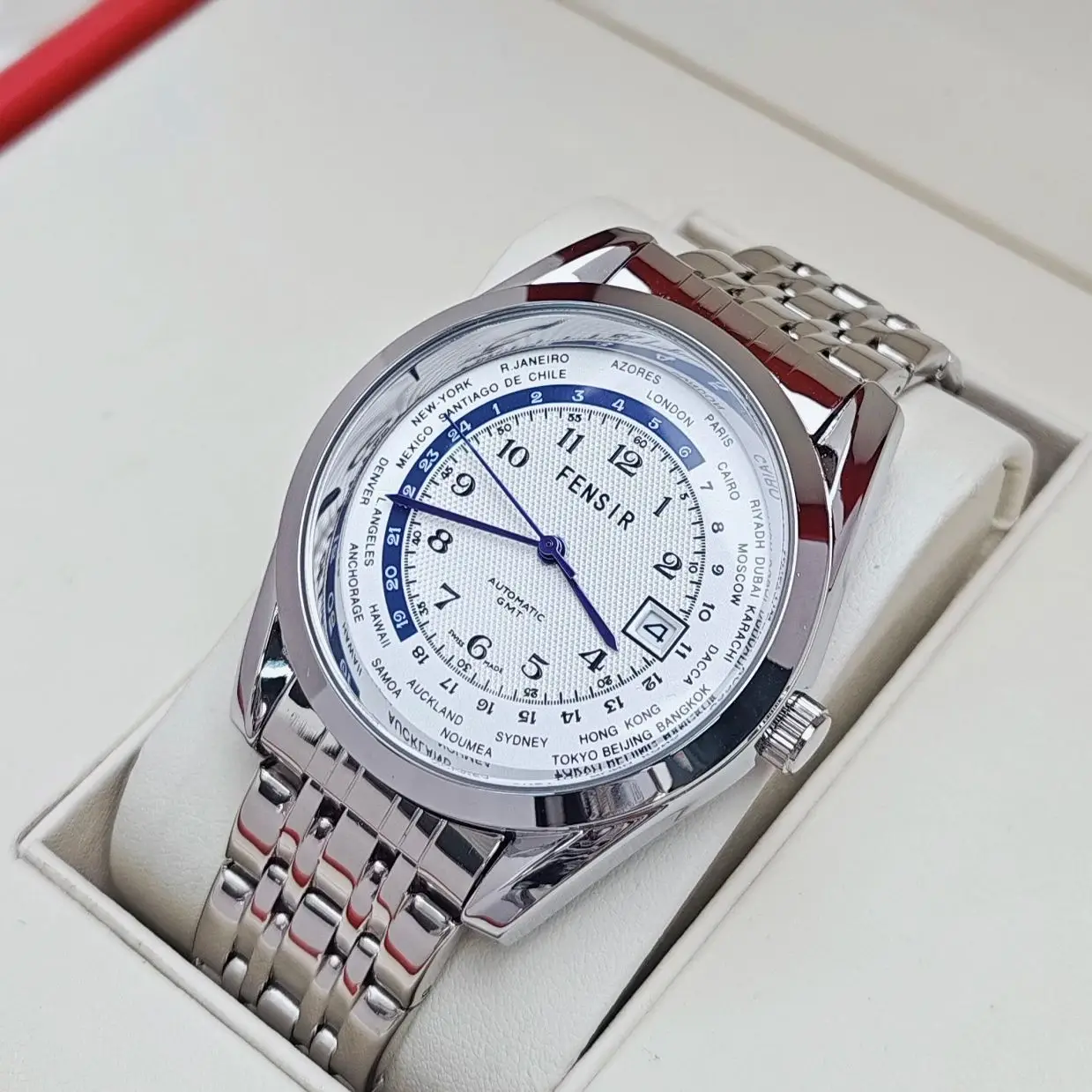 

European and American Style High-End Luxury Men's Watch, Waterproof, Calendar, Stainless Steel Strap, Fashionable, Casual, Stylish, Cool, Handsome, Trendy Men's Watch