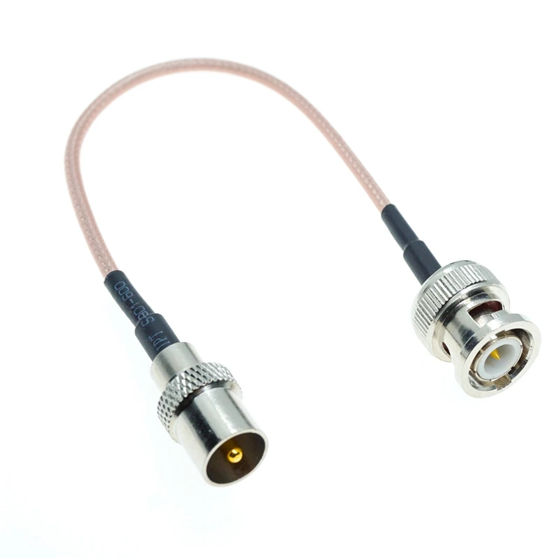 High-quality Q9 BNC Male To TV IEC Male Connector Pigtail Jumper RG316 RG-316 cable