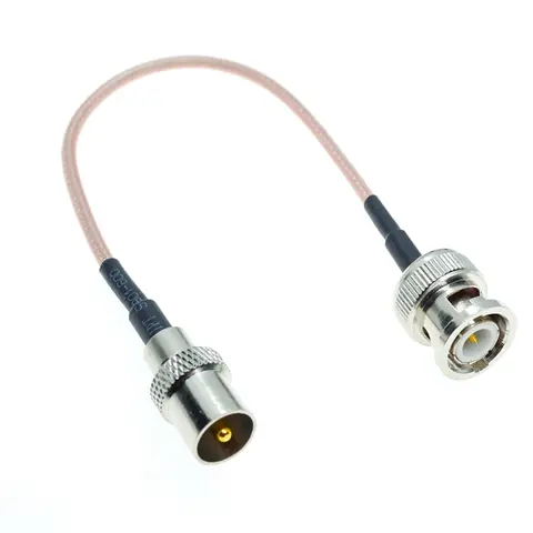 High-quality Q9 BNC Male To TV IEC Male Connector Pigtail Jumper RG316 RG-316 cable