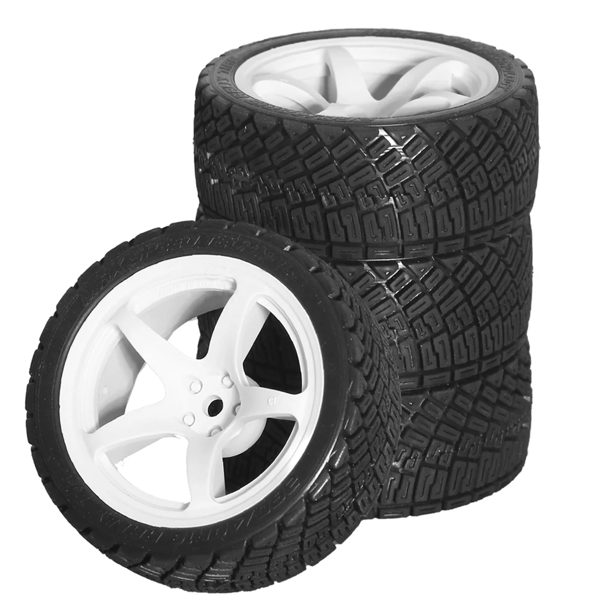 

4pcs 68mm 1/10 RC Racing Car Tires on Road Touring Drift Car Tyre Wheel for -TT01 TT02 XV01 XV02 TA06