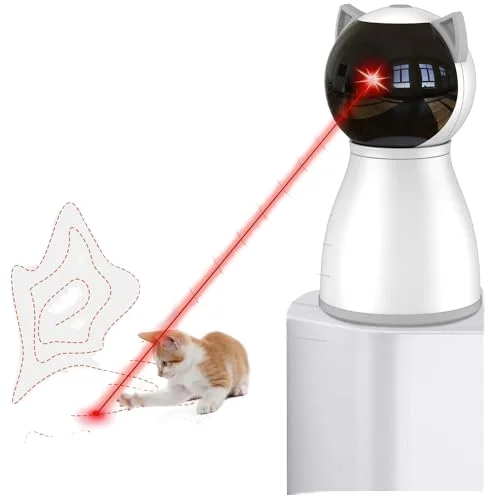 

2025 New 4th Generation Real Random Trajectory Indoor Cat Toy Rechargeable Automatic Motion Activated Laser Toy Bored Adult