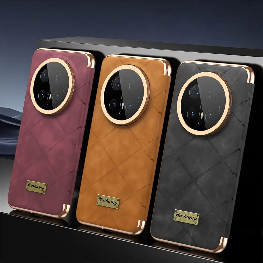 

Premium PU Leather Magnetic Flip Case For Huawei Mate60 70 Pro 60Pro Business Full Cover