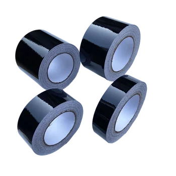 شريط لف من الفينيل الأسود اللامع لفيلم حماية الباب لتقليم النافذة