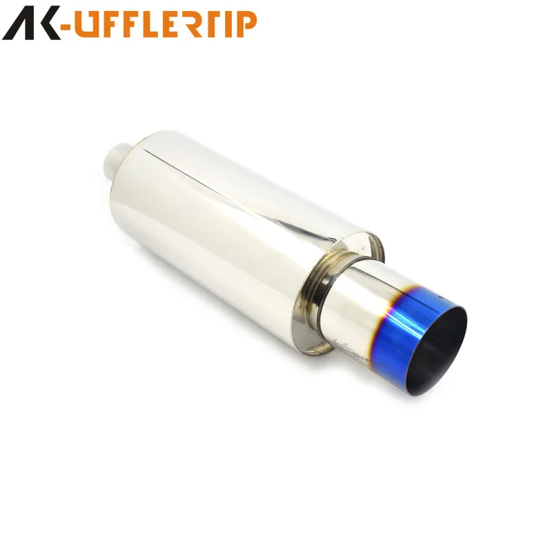 

Suitable for Customized car universal size straight drum modified exhaust pipe sports car sound drum stainless steel rear straig