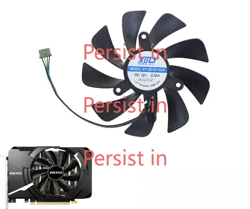 95MM XY-D10015CH Video card fan for MSI Gaming GeForce RTX 3050 3060 AERO ITX