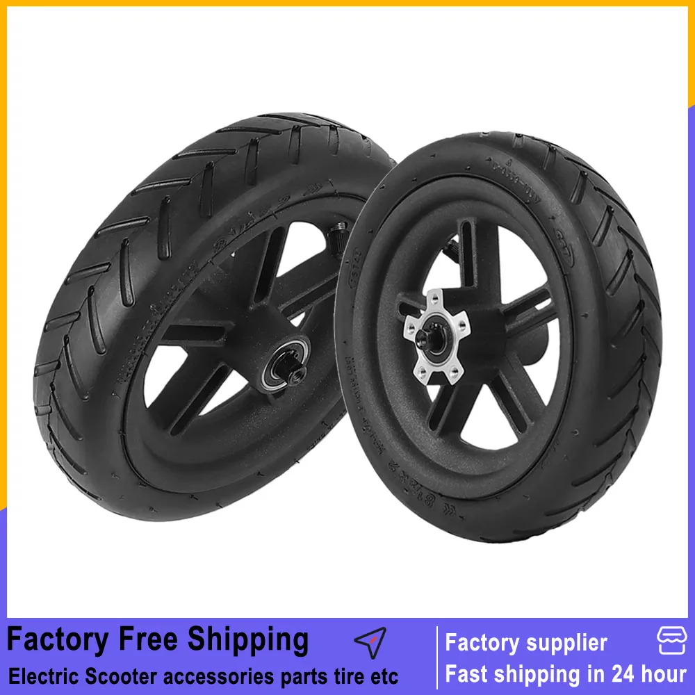 8 1/2x2 Rear Wheel Hub Tire Assembly for Xiaomi M365 M365 Pro Electric ScooterTyre Replacement Kickscooter Accessories Parts