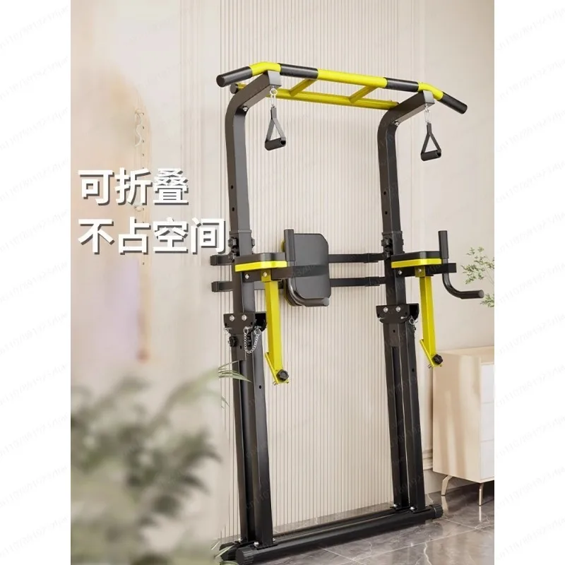 Folding fitness equipment for home use, indoor pull ups, hanging racks for children, double bar arms, flexion and extension