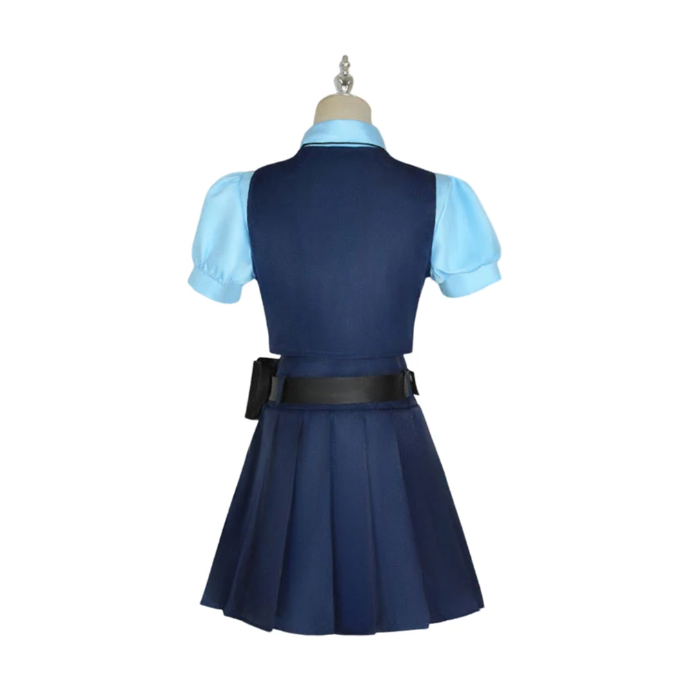 2025 Judy Cosplay Hopps Costume Cartoon Roleplay Adult Women JK Uniform Shirt Vest Skirt Outfits Halloween Carnival Party Suit - Image 2