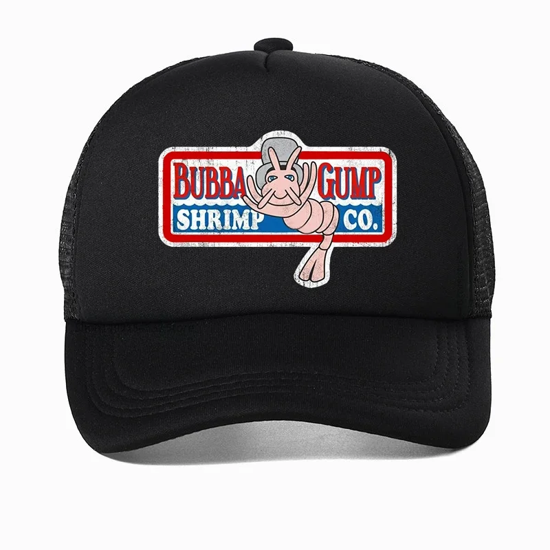 Adjustable Bubba Gump Baseball Cap Shrimp Co. 3D printing Hat Forest Gump Breathable Mesh Hats shrimp Trucker Dad caps bone