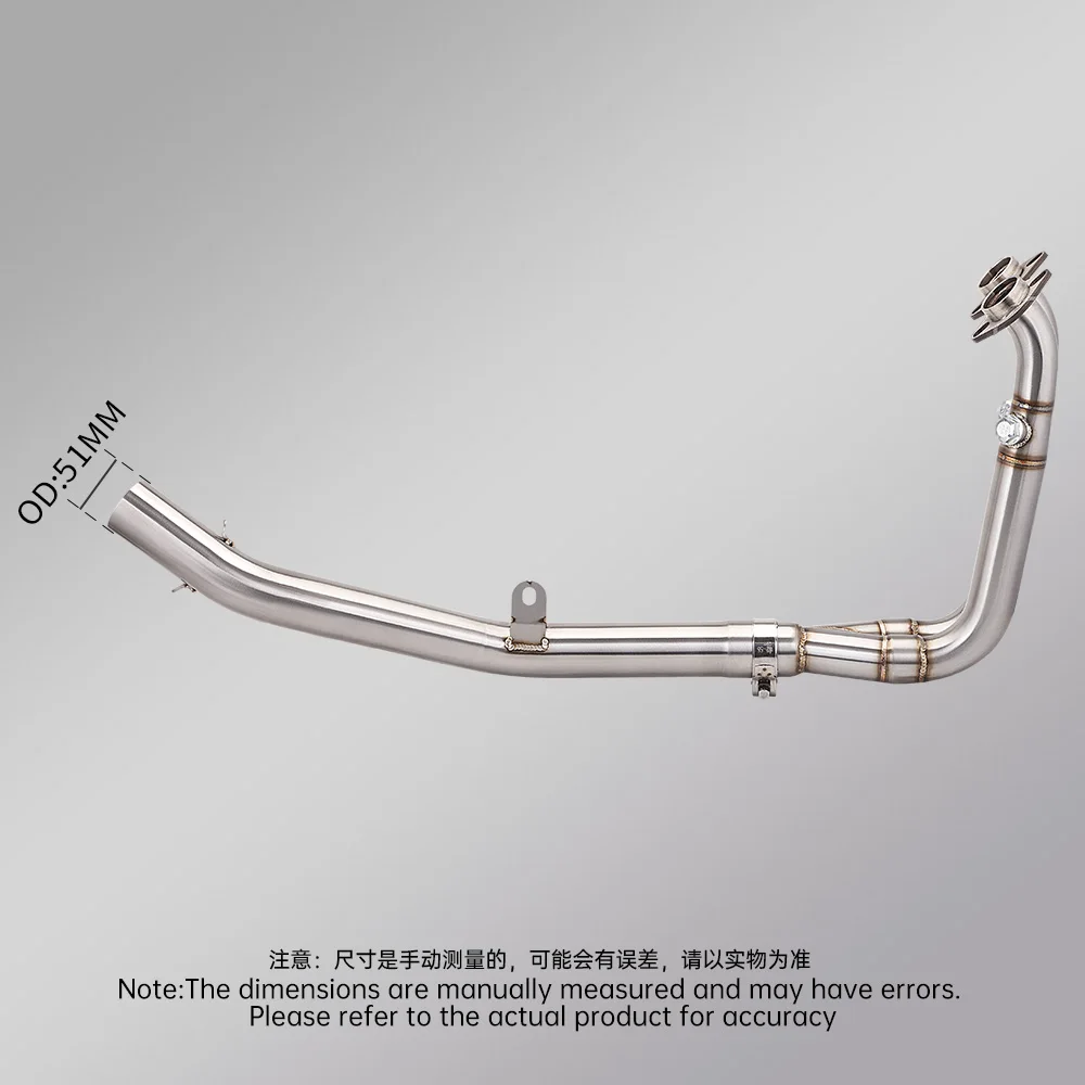 450SR أنبوب عادم أمامي متكامل منزلق على كاتم صوت هروب 51 مم K10 نظام عادم كامل مع قاتل DB للمحرك