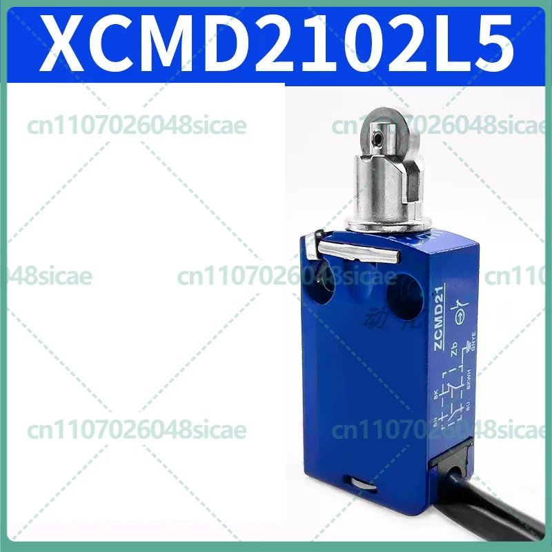 1-5pcs FOR Telemecanique XCMD2102L5 Miniature Limit Switch Roller Plunger 1NC+1NO Snap Action 240V AC 5m Cable IP67