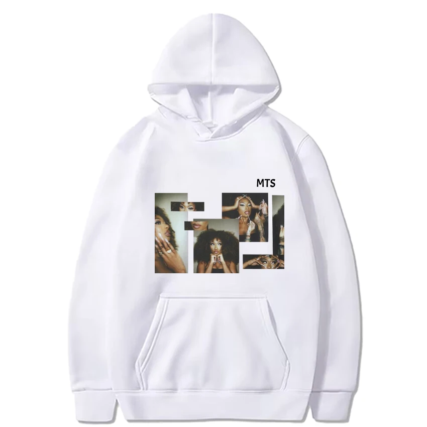 Vintage Megan Thee Stallion Selfie Graphic black Hoodie Men Women hip hop Casual streetwear Unisex Fleece Long sleeve Sweatshirt