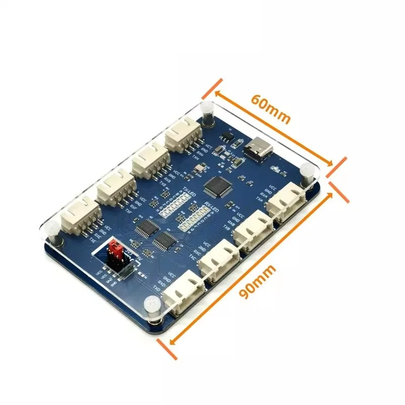 USB to 4CH/8CH TTL Serial Module Independent Serial Port up to 6Mbps CH348 Chip