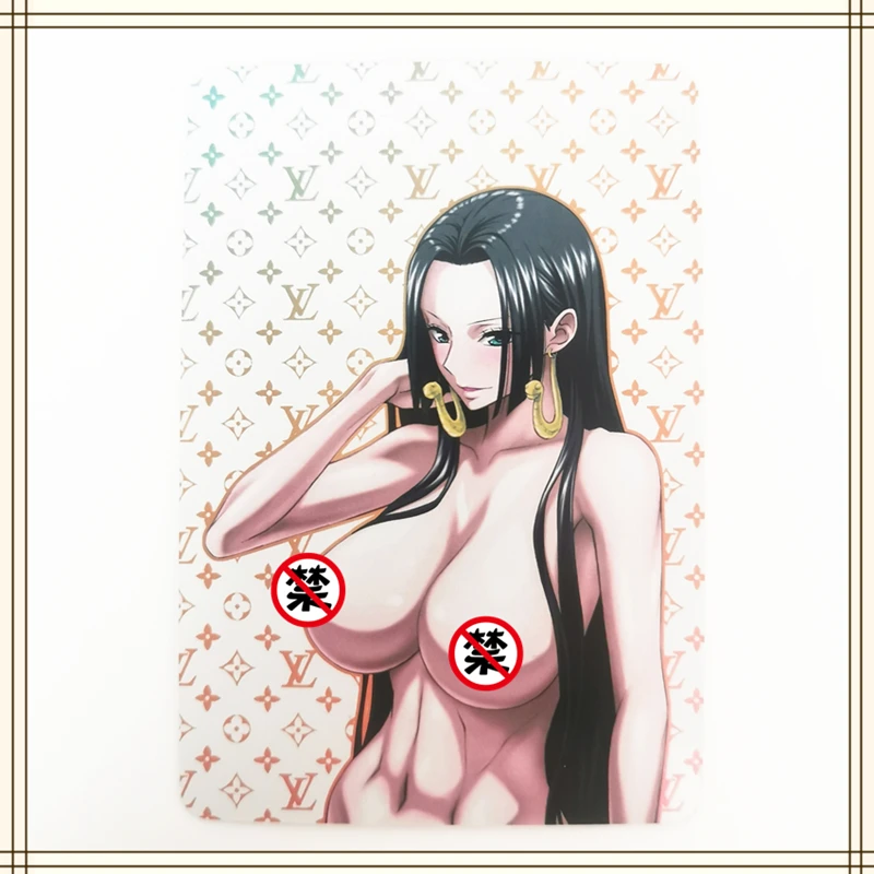 1 unids/set Anime de una pieza Boa Hancock tarjeta chica personaje serie ACG Sexy tarjetas desnudas Kawaii juguete para regalo juegos cómic colección tarjeta