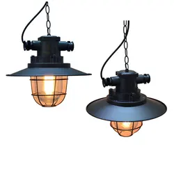 Industrial Style Retro Loft Waterproof Chandelier Hotel Corridor Aisle Country Bar Cafe Personality Pot Cover Pendent Light