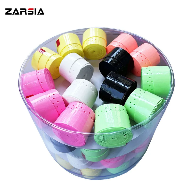 3pcs Retail ZARSIA 0.55 mm Perforated Tennis Overgrip,Sticky tennis Grip ,Tacky badminton racket overgrips