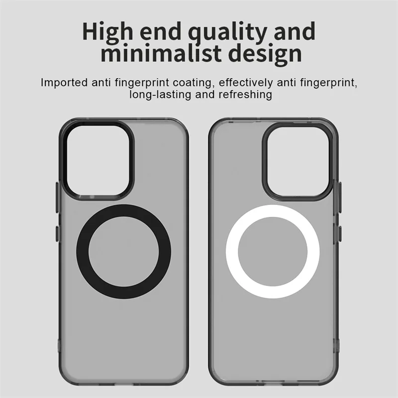 Magnetik untuk Oppo Reno14 F 5G Casing Oppo Reno14 F 5G Penutup Bumper Matte PC Magsafe Penutup Ponsel Pengisi Daya Nirkabel Oppo Reno14 F 5G