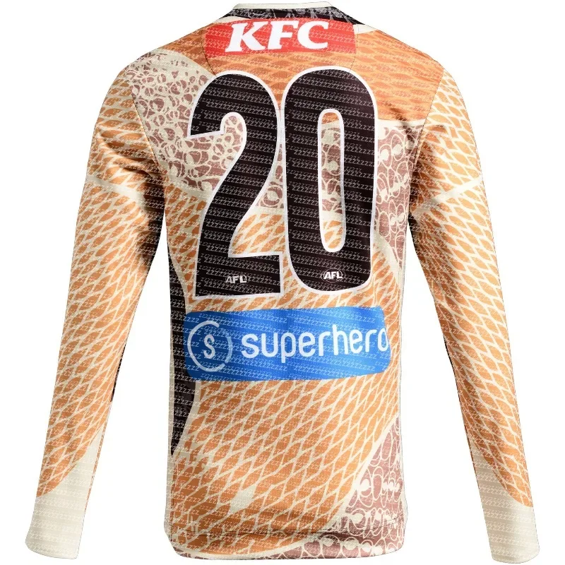 New Rugby Sportswear, Long Sleeved Quick Drying Sweatshirt, Hawthorne Hawks, Breathable Quick Drying Printed Logo Trend...
