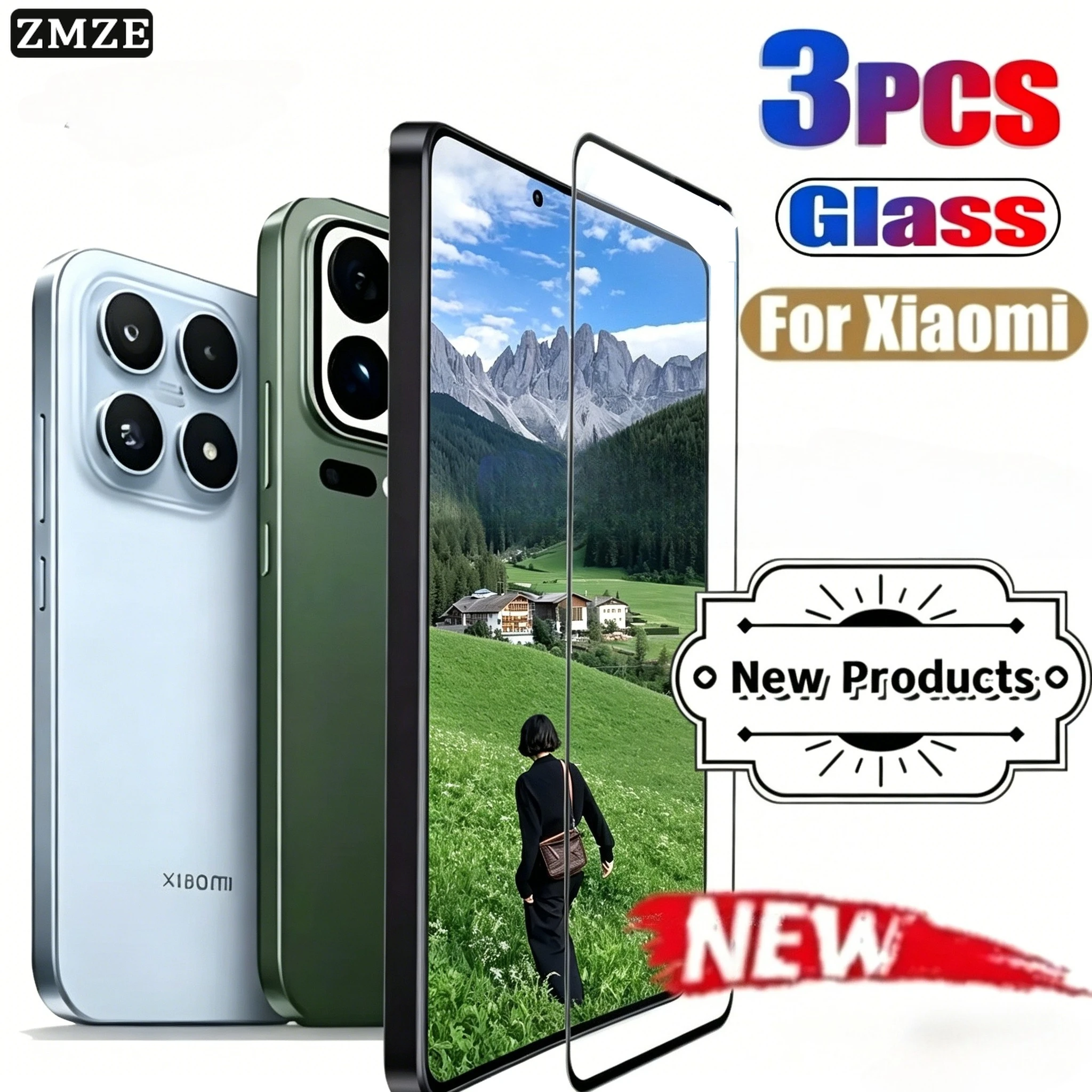 3pcs High Definition Screen Protectors Film for Xiaomi 17 15 14  Anti-Scratch HD Film for Xiaomi 17 Pro Max Front Tempered Film