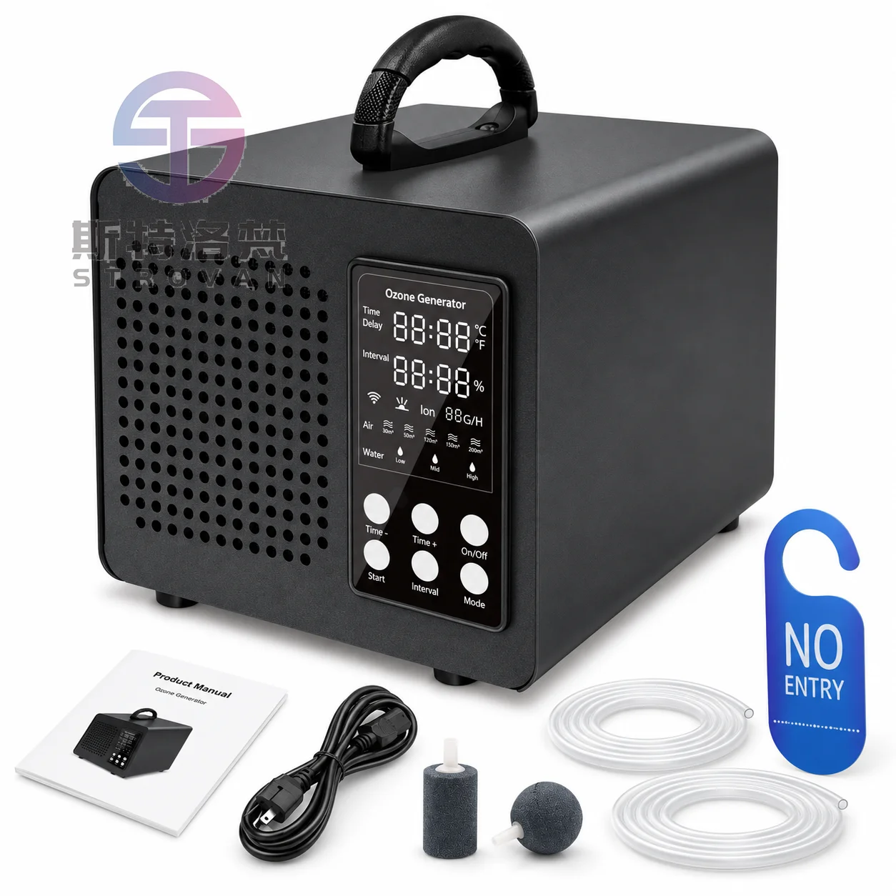 Multifunctional Electric Portable Ozone Generator Machine App-Controlled Efficient Water Treatment Air Purification