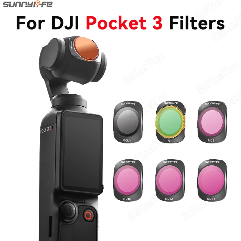 Magnetic ND Filter Set for DJI OSMO Pocket 3 CPL ND8 ND16 ND32 ND64 ND8PL ND16/PL ND32/PL ND64/PL Camera Lens Filter Accessories