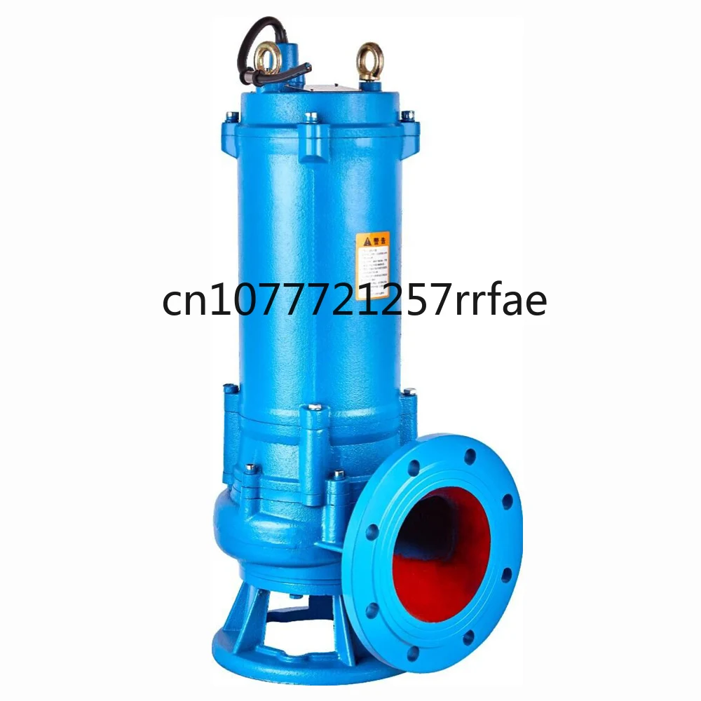 

High lift and high flow rate 7.5hp impeller self priming sewage pump 7kw cutting type submersible sewage water pump