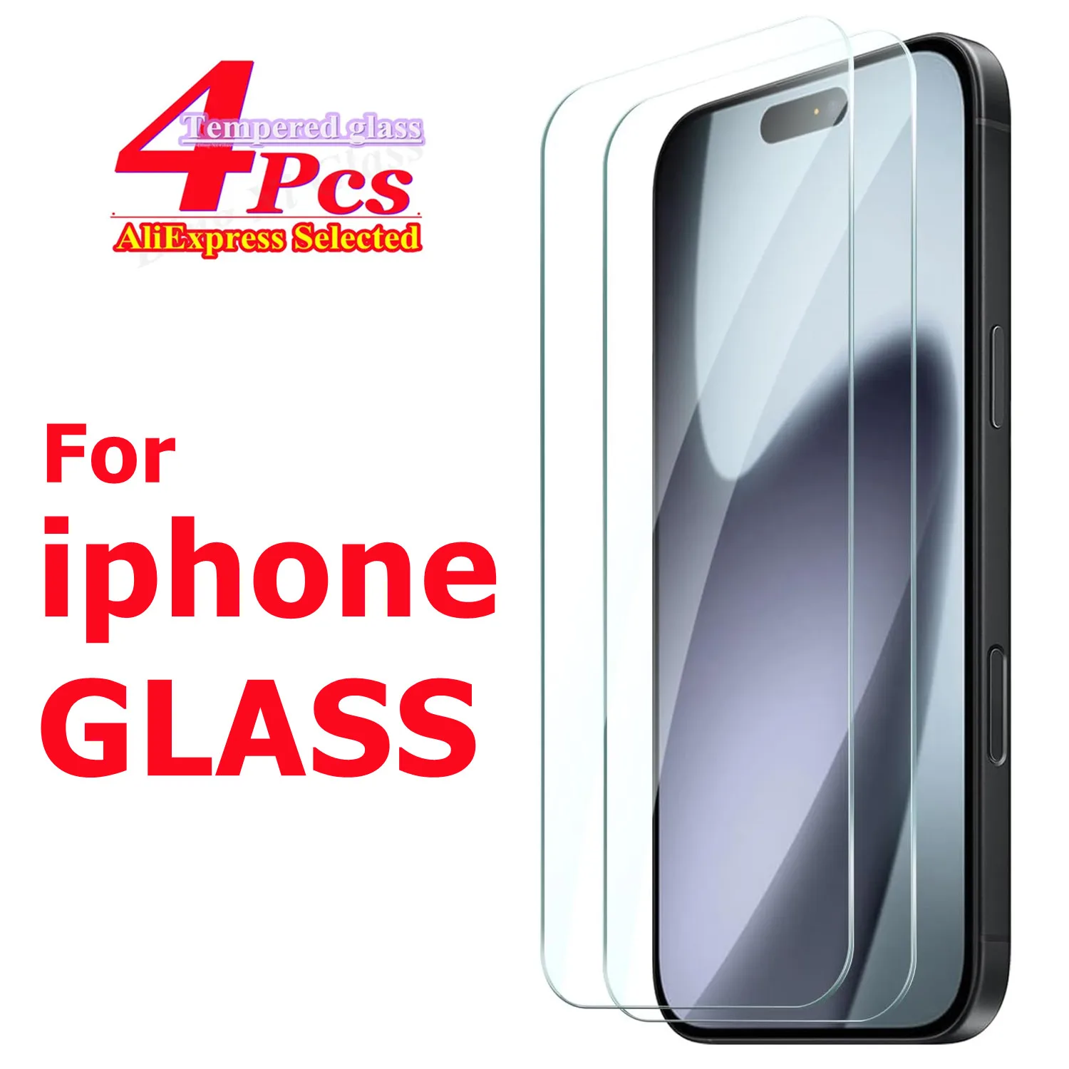 

for IPhone 11 12 13 14 15 16 17 Pro Max Tempered Glass Screen Protector for IPhone 14 15 16 Plus X XS XR Protective Glass Film