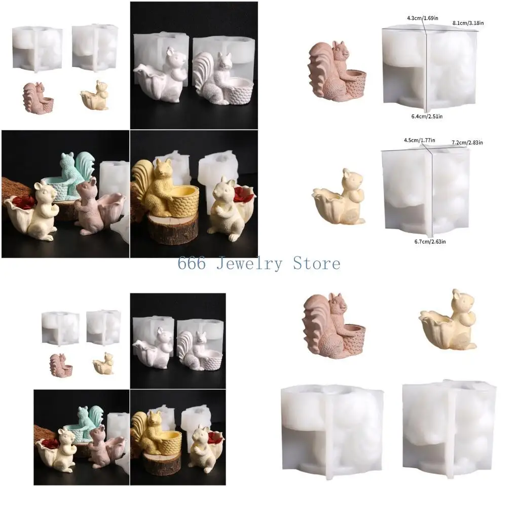 

F2TD Силиконовая белка корзина для кормления для ремесла для смолы и декоративной коробки для хранения