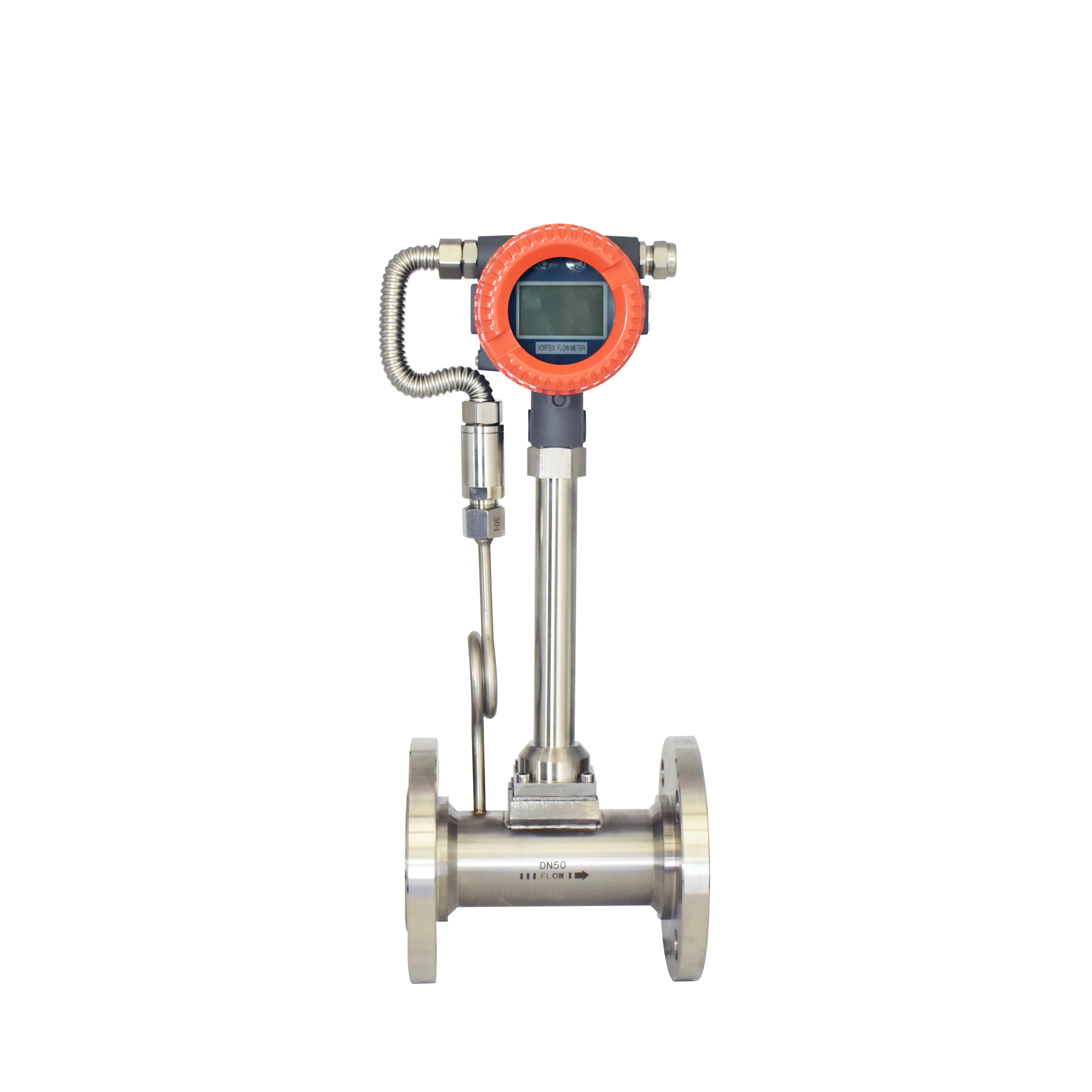 

Hot Sale Super Quality New Steam Dn80 Fuel Coal Digital Temperature and Pressure Compensation Type vortex Flow Meter