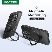UGREEN Magnetic Stand Case for iPhone 15 Pro Max Shockproof Cover for iPhone 15 Pro Case with Kickstand Ring