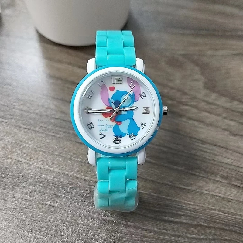 Disney Lilo & Stitch Children Watches Primary School Student Watch For Boys Girls Women Cartoons Anime Kids WristWatch Gift