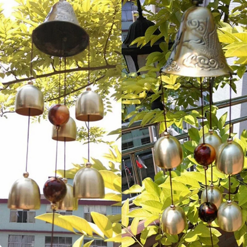 Bells Outdoor Metal Wind Chimes Yard Garden Hanging Ornament Decor Outdoor Garden