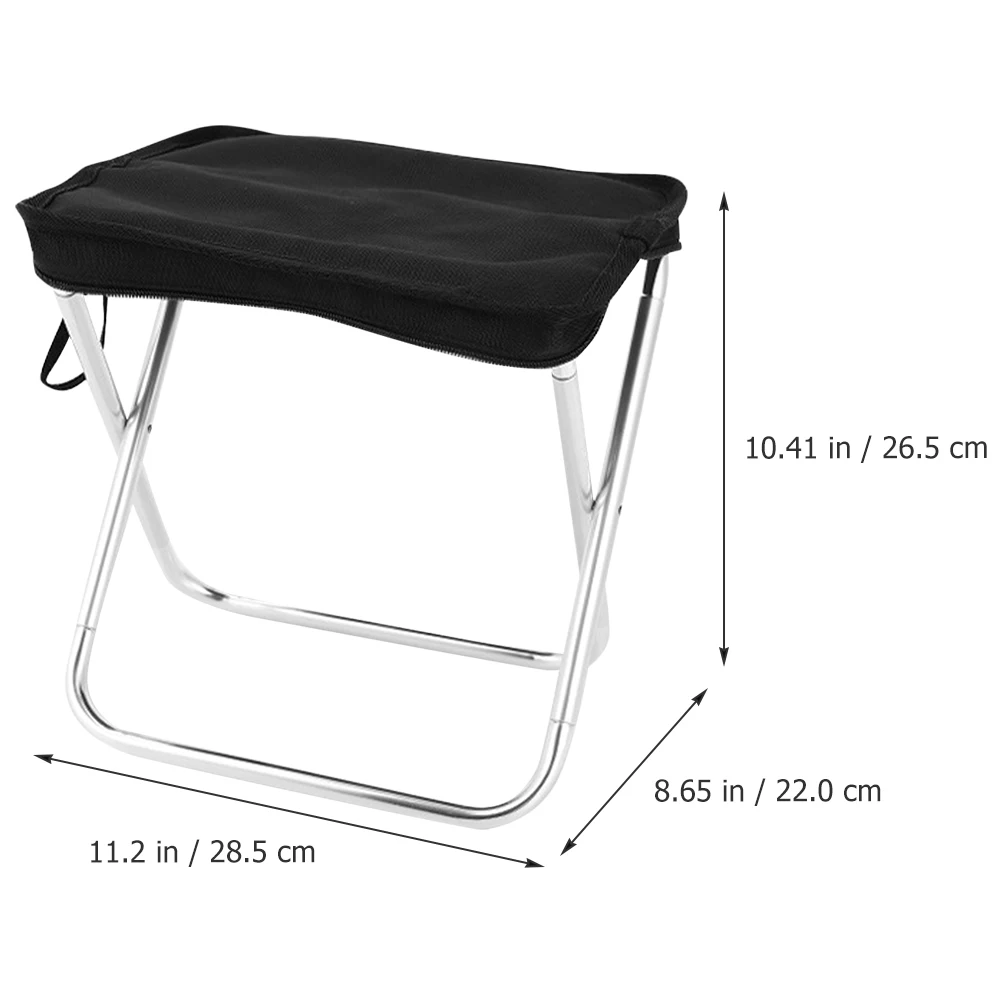 

Portable Folding Stool Lightweight Aluminum Alloy Compact Camping Chair Outdoor Fishing Bench Folding Chair Garden Stool