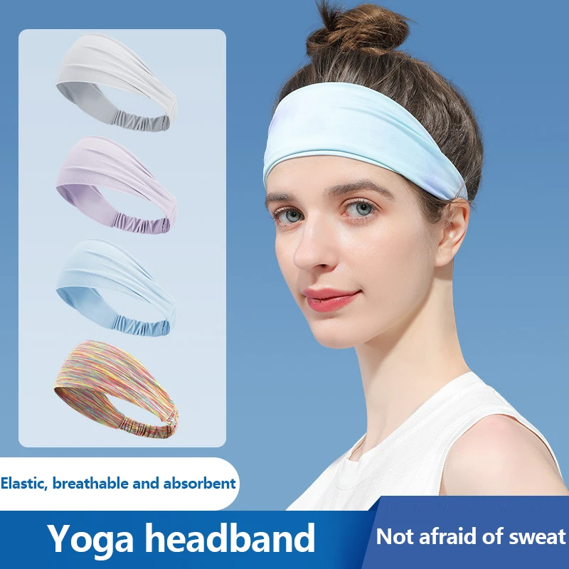 1Pc Sports Headbands For Unisex Non-Slip Moisture Wicking Workout Sweatband Fitness Running Cycling Football Yoga Hairband