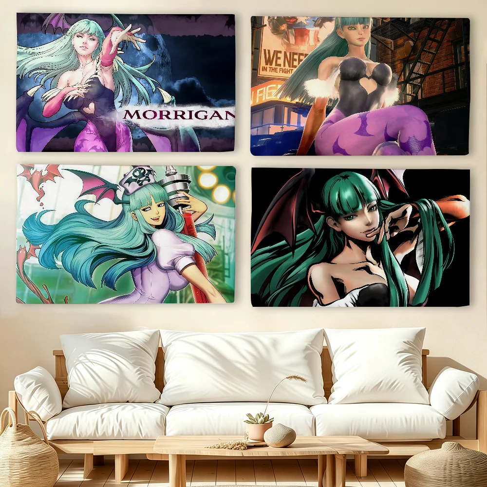 M-Morrigan A-Aensland Game flag For Living Room Home Dorm Decor Wall Outdoor Camping Party Banner Gifts
