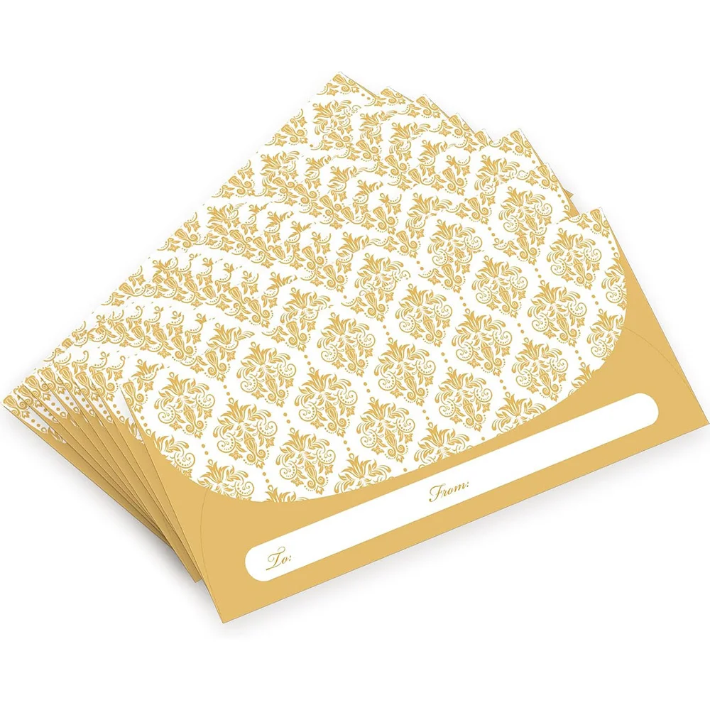Fotografia 4: 25/50 unidades de envelopes para presentes em dinheiro com designs decorativos para aniversários, cerimônias de formatura, casamentos, embalagem de ótimo valor