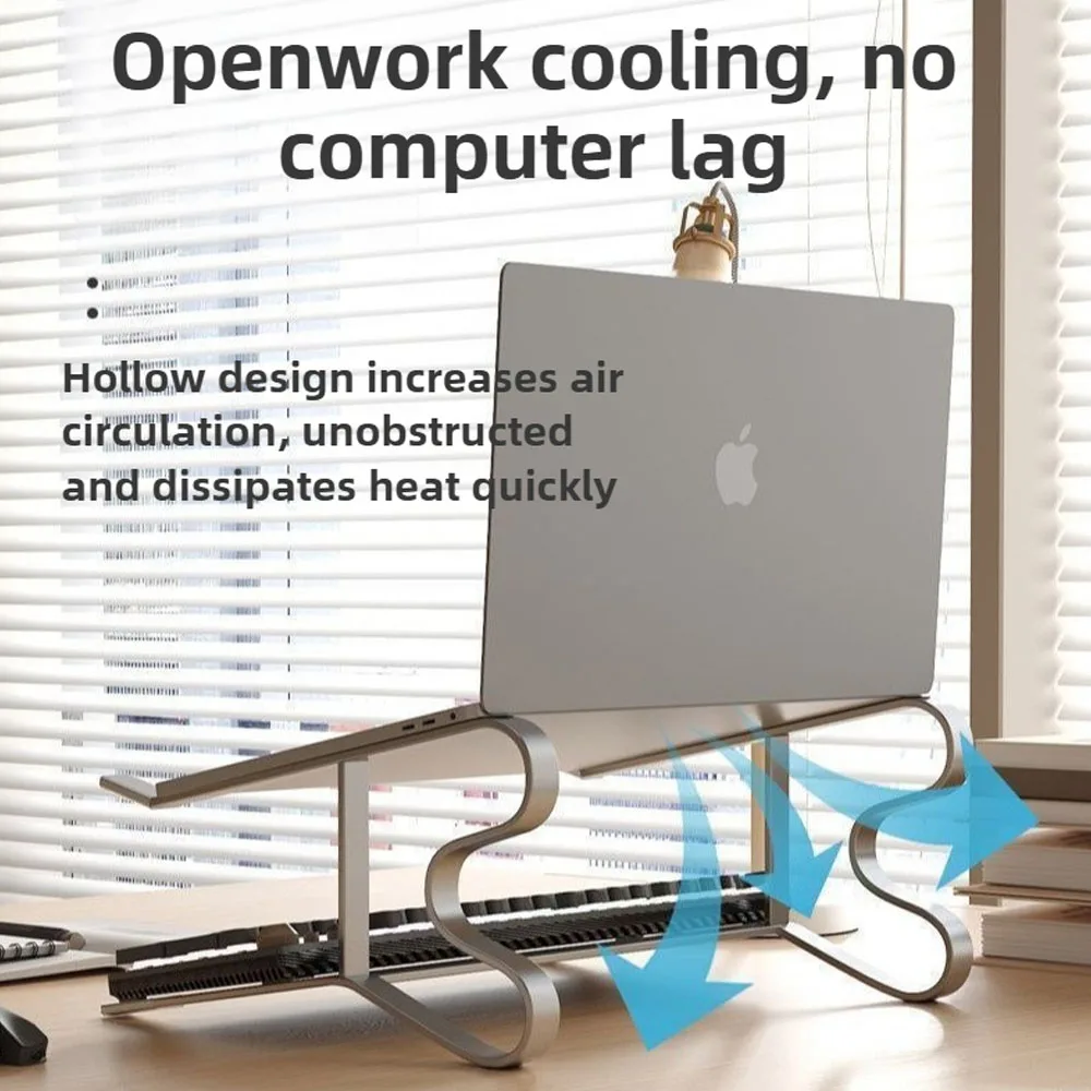 Laptop Stand Cooling Pad Bracket, Desktop Heightening Rack, Suspended Cooling Base, Computer Rack, Desktop Storage