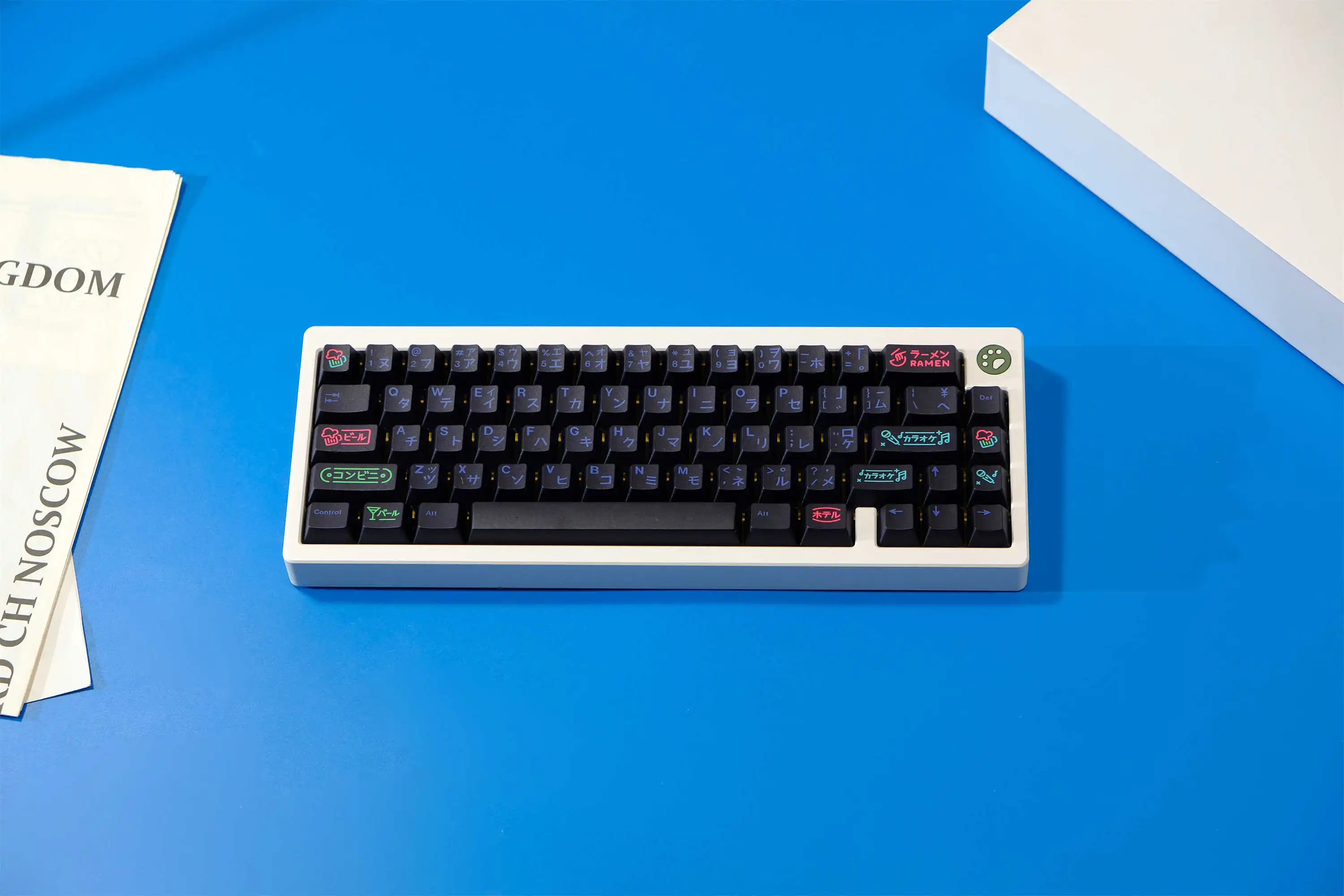 GMK-teclas PBT para teclado mecánico, teclas personalizadas, perfil de cereza, DYE-SUB, Nightlife, 129 teclas