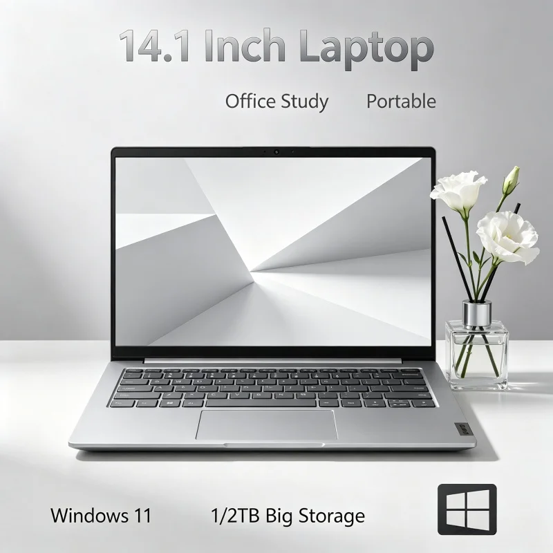 

High Performance Portable Laptop 14.1 Inch Slim Travel Friendly Notebook For Office Work And Outdoor Activities