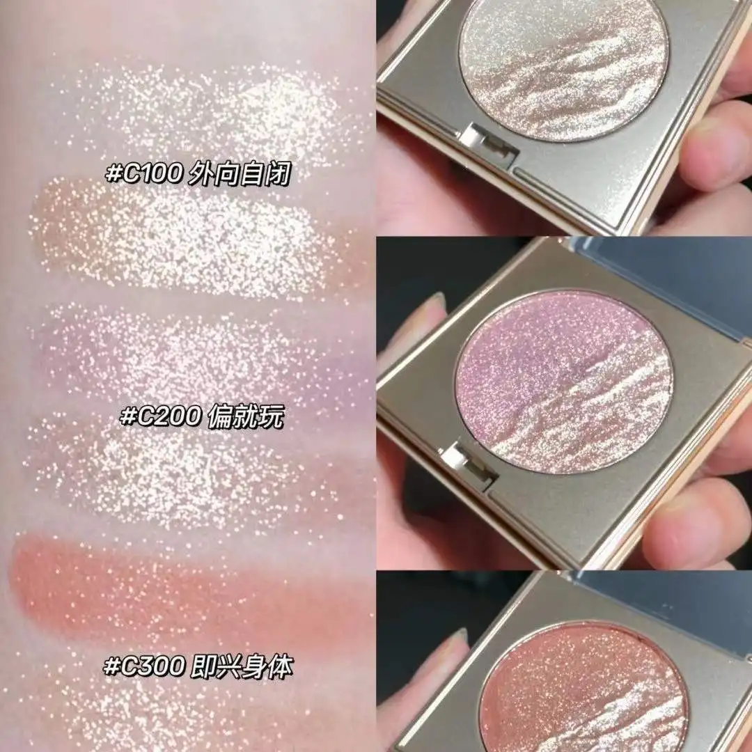 Makeup Waterproof Shimmer Palette Matte Monochrome Eyeshadow Pigmented Glitter Eyeshadow Brighten Eyes