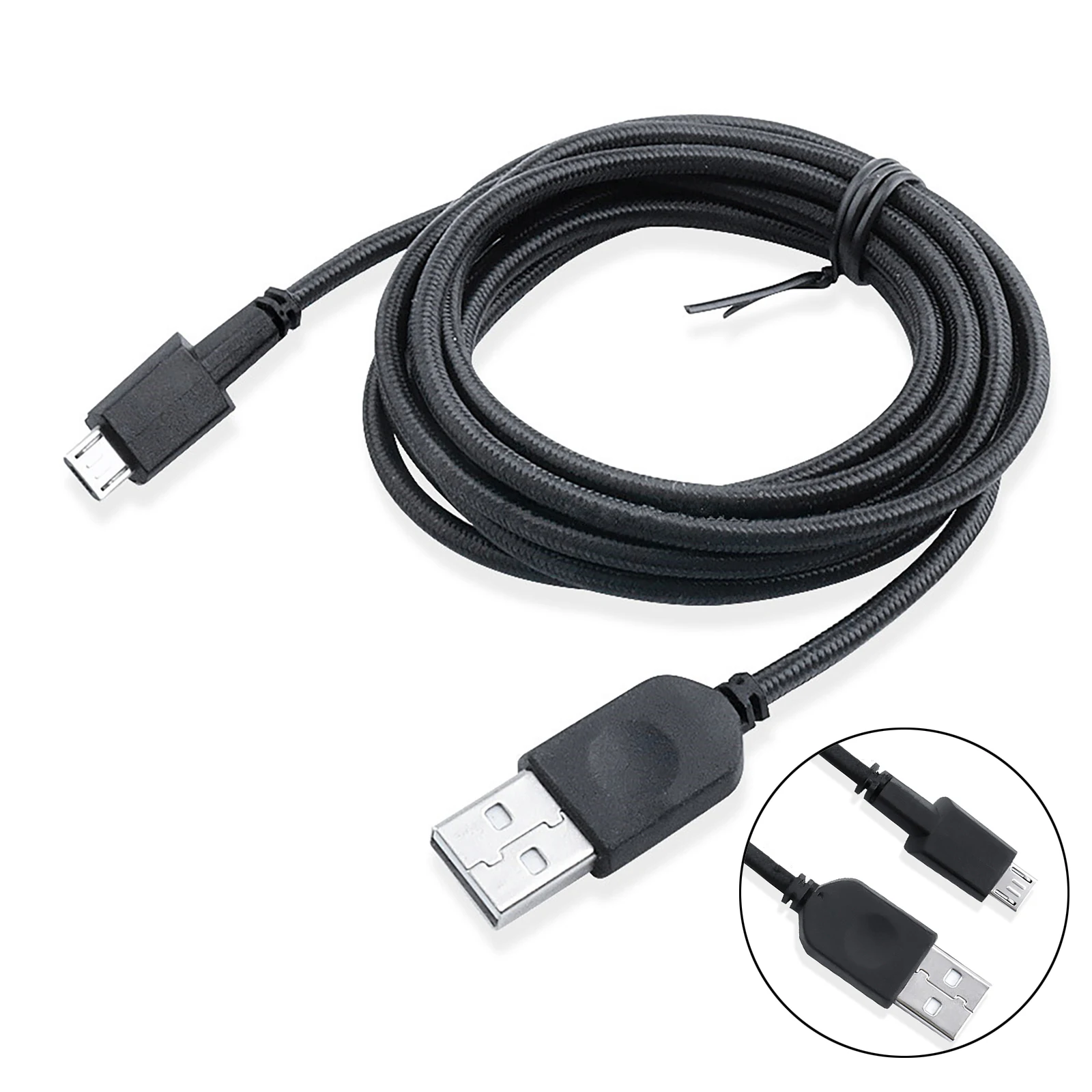 1Pc Micro USB Charging Charger Cable Data Cord For Alienware AW610M AW310M Gaming Mouse Accessories PVC Nylon Mouse Line