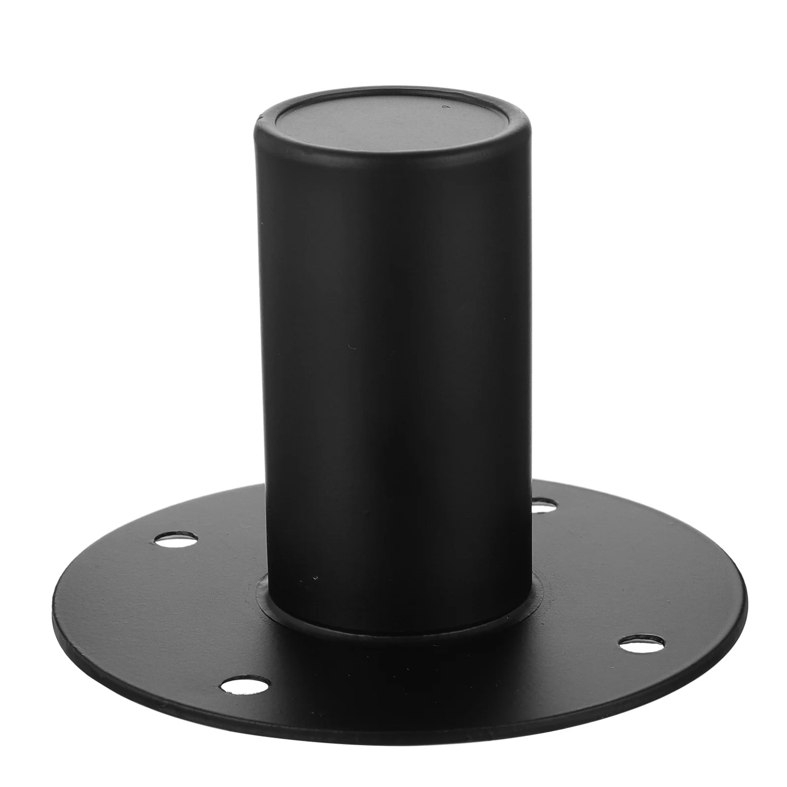 

1 pc Stage Seat Speaker Mount Speaker Stand Stand Iron Base Holder Bracket Black Color Durable Anti Fade Flat Bottom