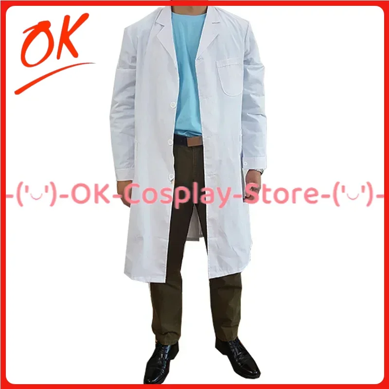 

[Customized] Rick Cosplay Costume Men's White Outfits Halloween Carnival Doctor Uniform