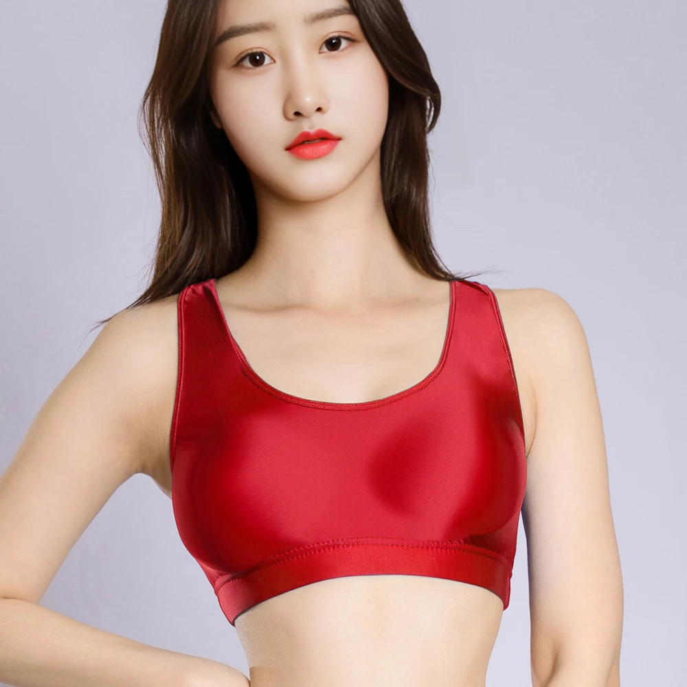 Neue Damen Sexy Transparente Bikini-Tanktops Fitness Gym Elastische Bustiers Crop Tops Ärmellose Shirts Westen Camis Croptop – Detail 17