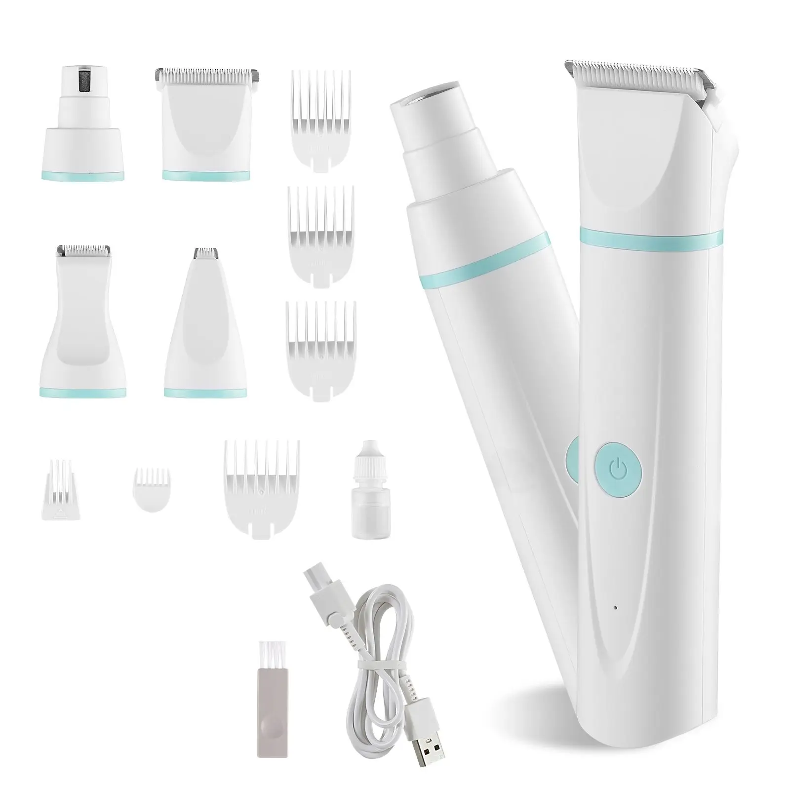 

Набор для груминга собак 4 в 1: малошумные перезаряжаемые машинки для стрижки шерсти, триммеры, машинка для стрижки когтей, водонепроницаемый комплект для собак и кошек